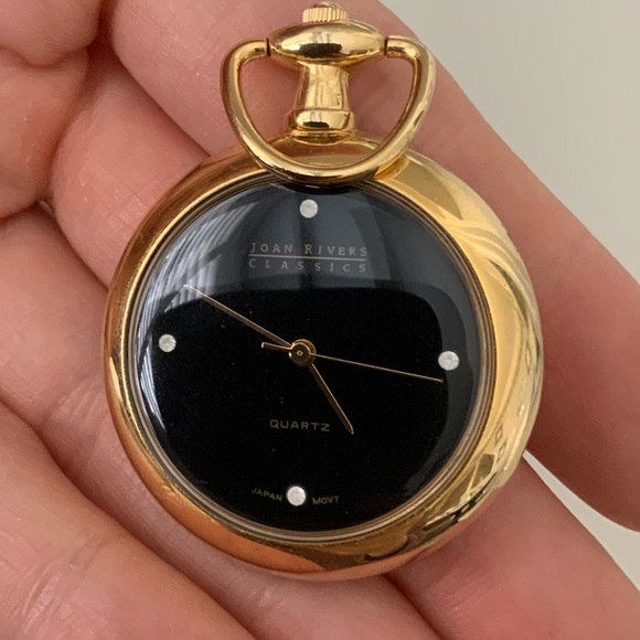 Vintage JOAN RIVERS Classics Collection Gold Tone Watch Unisex Pendent Necklace - Picture 8 of 10